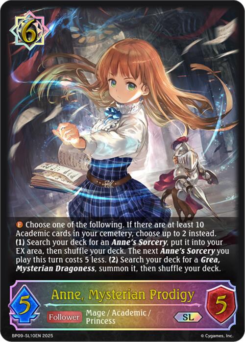 Anne, Mysterian Prodigy (SL) (BP09-SL10EN) [Duet of Dawn and Dusk]