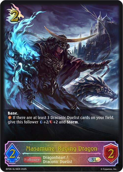 Masamune, Raging Dragon (SL) (BP09-SL18EN) [Duet of Dawn and Dusk]