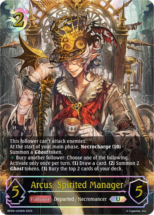 Arcus, Spirited Manager (U) (BP09-U05EN) [Duet of Dawn and Dusk]