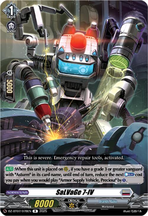 SaLVaGe 7-IV (DZ-BT07/078EN) [Moon Fangs & Cerulean Blaze]