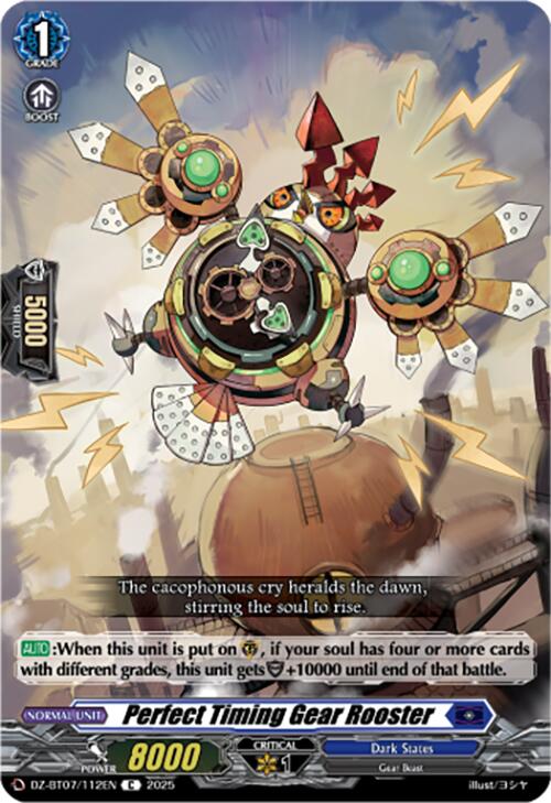 Perfect Timing Gear Rooster (DZ-BT07/112EN) [Moon Fangs & Cerulean Blaze]