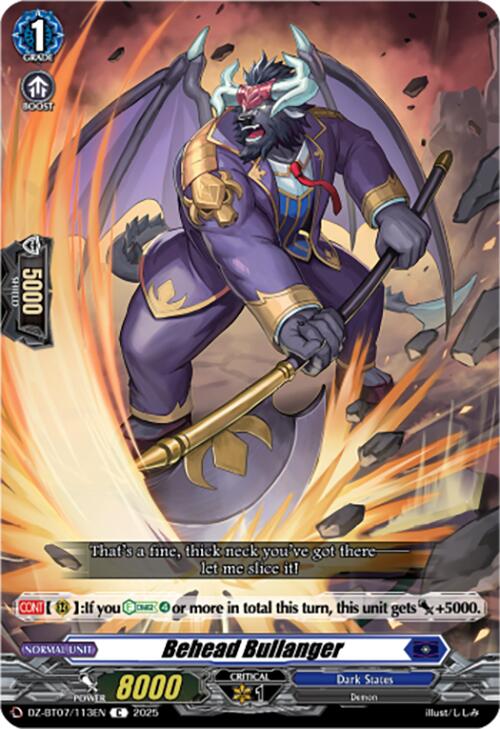 Behead Bullanger (DZ-BT07/113EN) [DZ-BT07: Moon Fangs & Cerulean Blaze]