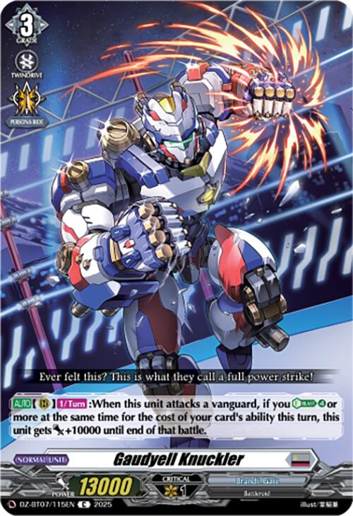 Gaudyell Knuckler (DZ-BT07/115EN) [Moon Fangs & Cerulean Blaze]