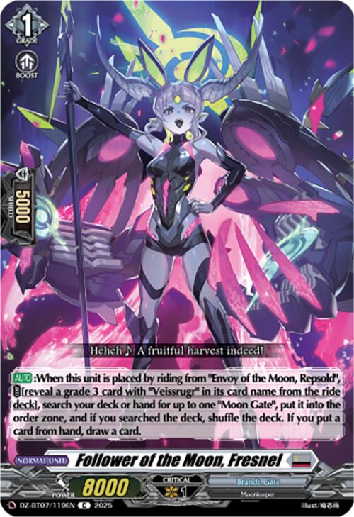 Follower of the Moon, Fresnel (DZ-BT07/119EN) [DZ-BT07: Moon Fangs & Cerulean Blaze]