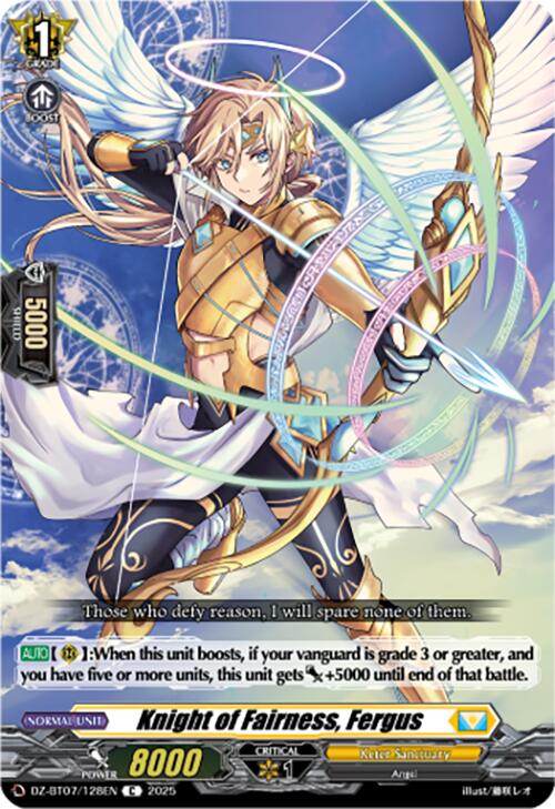 Knight of Fairness, Fergus (DZ-BT07/128EN) [Moon Fangs & Cerulean Blaze]