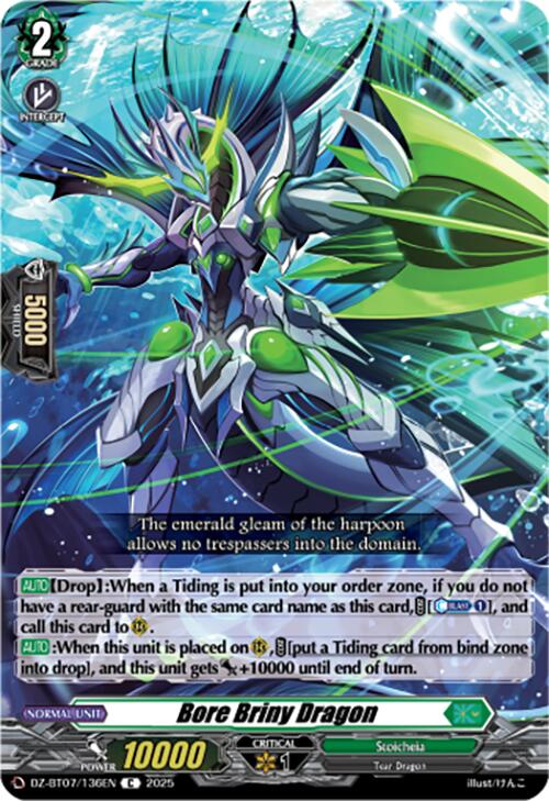 Bore Briny Dragon (DZ-BT07/136EN) [DZ-BT07: Moon Fangs & Cerulean Blaze]