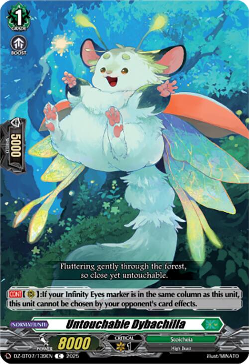 Untouchable Dybachilla (DZ-BT07/139EN) [Moon Fangs & Cerulean Blaze]