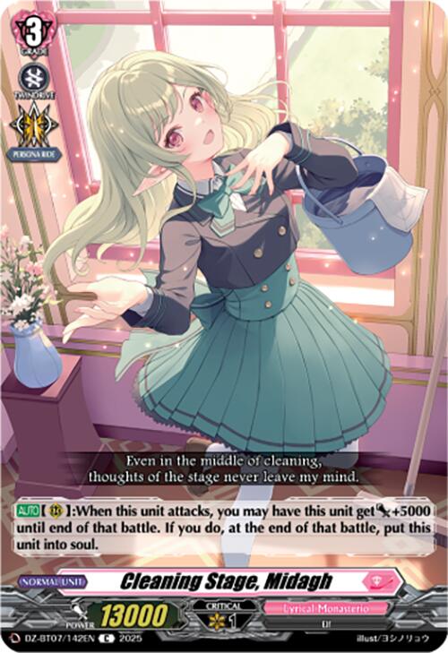 Cleaning Stage, Midagh (DZ-BT07/142EN) [Moon Fangs & Cerulean Blaze]