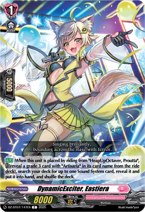 DynamicExciter, Eastiera (DZ-BT07/147EN) [Moon Fangs & Cerulean Blaze]