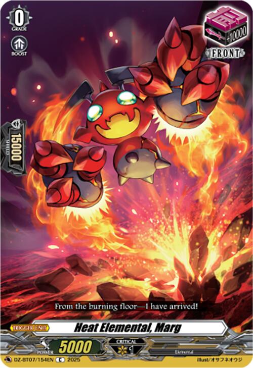 Heat Elemental, Marg (DZ-BT07/154EN) [DZ-BT07: Moon Fangs & Cerulean Blaze]