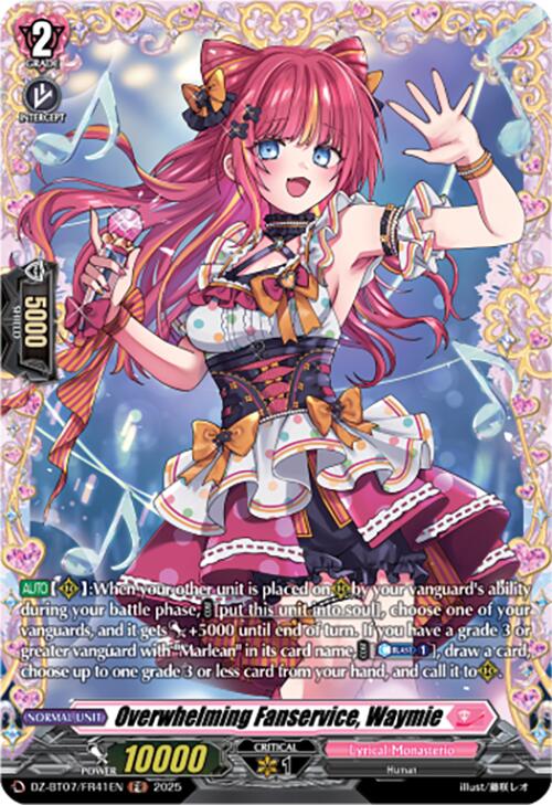 Overwhelming Fanservice, Waymie (DZ-BT07/FR41EN) [Moon Fangs & Cerulean Blaze]