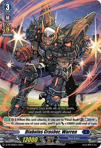 Diabolos Crasher, Warren (D-PR/080EN) [D Promo Cards]