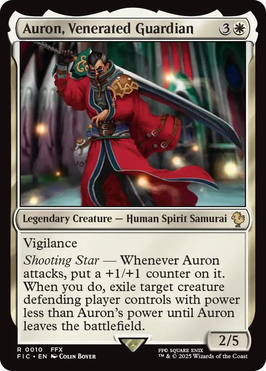 Auron, Venerated Guardian (Surge Foil) [FINAL FANTASY Commander]