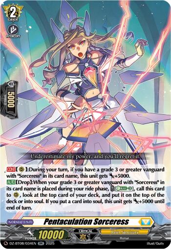 Pentaculation Sorceress (DZ-BT08/034EN) [Knights 0f Rebirth]