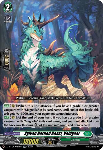Sylvan Horned Beast, Voldyaar (DZ-BT08/037EN) [Knights 0f Rebirth]
