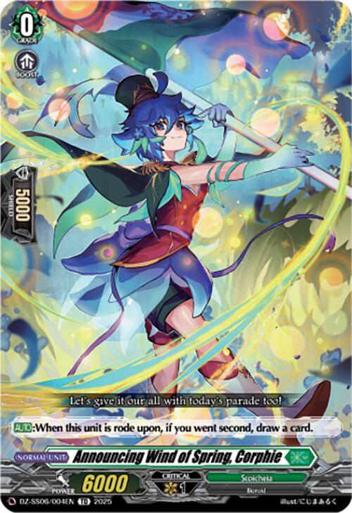 Announcing Wind of Spring, Corphie (DZ-SS06/004EN) [Master Deckset -Urara Haneyama-]