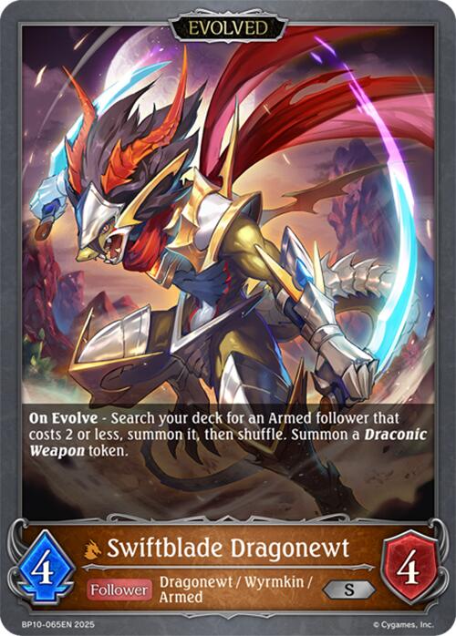 Swiftblade Dragonewt (Evolved) (BP10-065EN) [Gods of the Arcana]