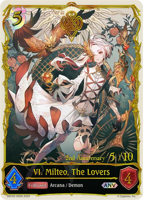 VI. Milteo, The Lovers (ANV) (SNC02-05EN) [Gods of the Arcana]