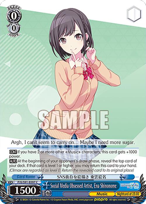 Social Media Obsessed Artist, Ena Shinonome (PJS/S91-E097 C) [HATSUNE MIKU: COLORFUL STAGE!]