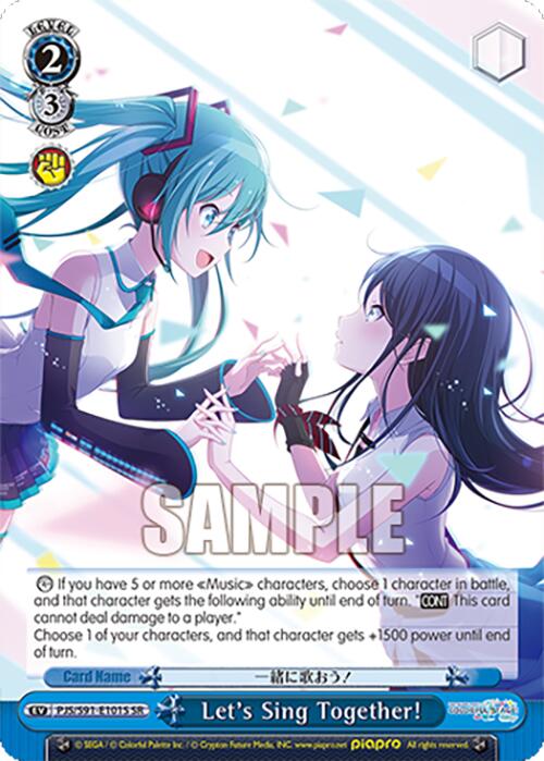 Let's Sing Together! (PJS/S91-E101S SR) [HATSUNE MIKU: COLORFUL STAGE!]