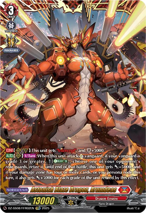 Astonish Blaze Dragon, Arumdeas (DZ-SS08/FFR02EN) [Festival Booster 2025]