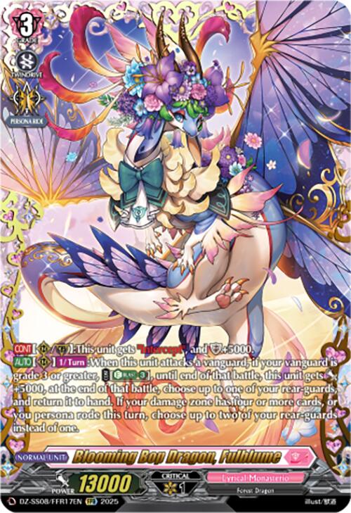 Blooming Bop Dragon, Fulblume (DZ-SS08/FFR17EN) [Festival Booster 2025]