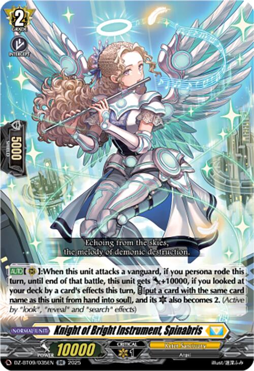 Knight of Bright Instrument, Spinabris (DZ-BT09/035EN) [Super Brave Detonation]