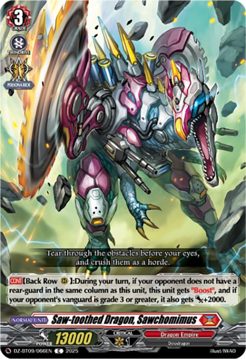 Saw-toothed Dragon, Sawchomimus (DZ-BT09/066EN) [Super Brave Detonation]