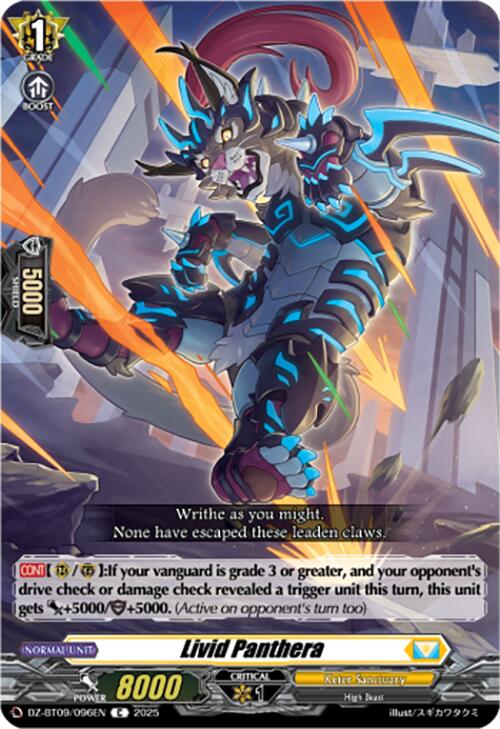 Livid Panthera (DZ-BT09/096EN) [Super Brave Detonation]