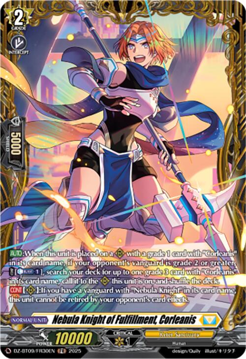 Nebula Knight of Fulfillment, Corleanis (DZ-BT09/FR30EN) [Super Brave Detonation]