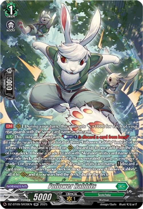 Follower Rabbits (DZ-BT09/SR39EN) [DZ-BT09: Super Brave Detonation]