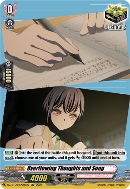 Overflowing Thoughts and Song (EXC) (DZ-BT09/EX26EN) [Super Brave Detonation]