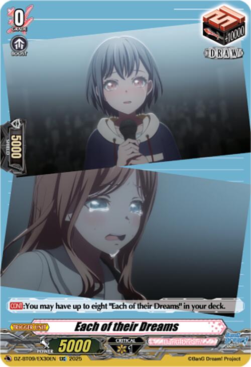 Each of their Dreams (EXC) (DZ-BT09/EX30EN) [Super Brave Detonation]