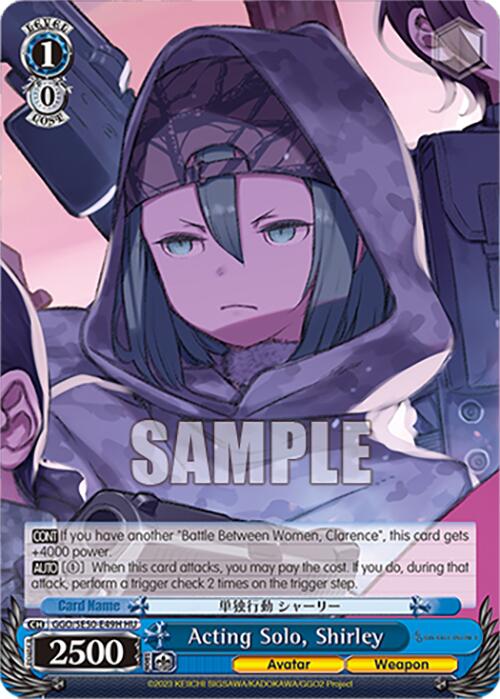 Acting Solo, Shirley (GGO/SE50-E49H HC) [SAO Alternative–Gun Gale Online–2 Premium Booster]