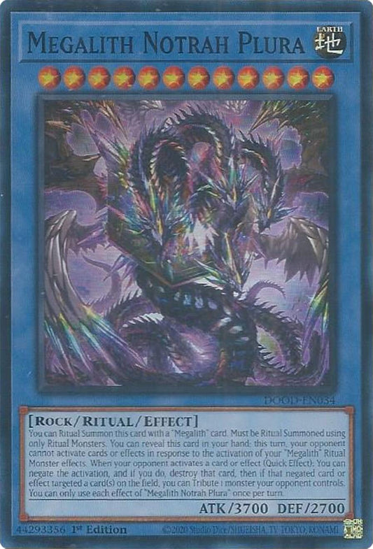Megalith Notrah Plura [DOOD-EN034] Super Rare