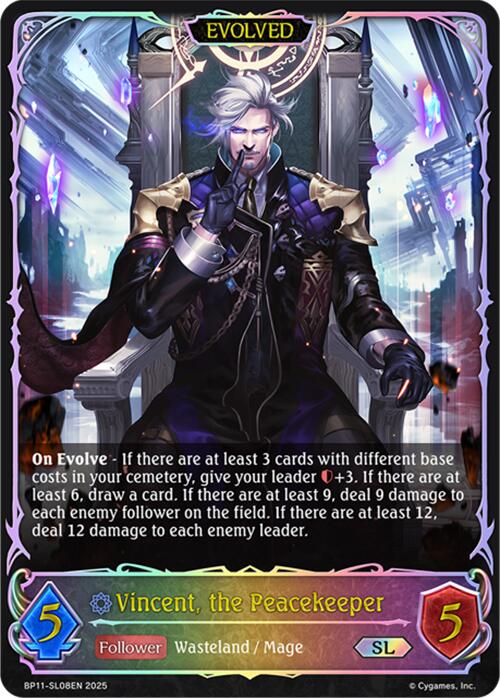 Vincent, the Peacekeeper (Evolved) (BP11-SL08EN) [Bullet of Fate]