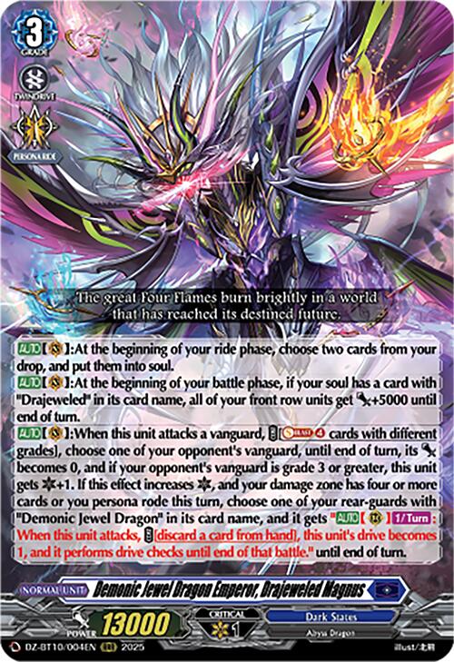 Demonic Jewel Dragon Emperor, Drajeweled Magnus (DZ-BT10/004EN) [Dragonsoul Resonance]