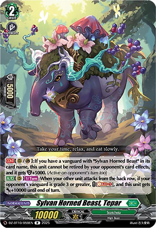 Sylvan Horned Beast, Tepar (DZ-BT10/059EN) [Dragonsoul Resonance]