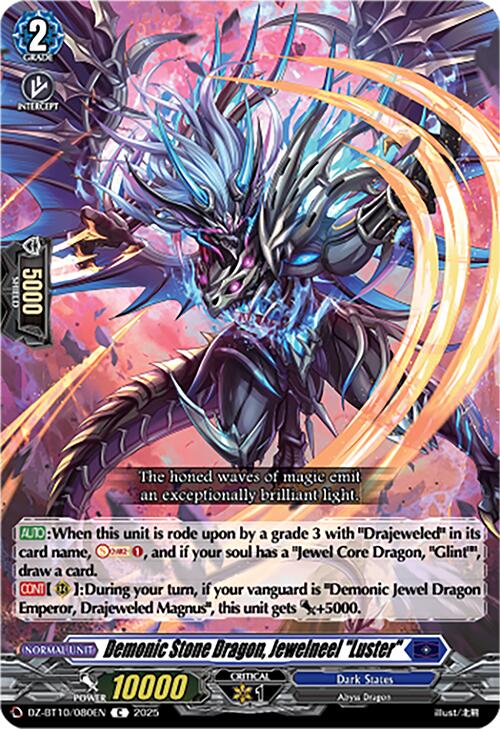 Demonic Stone Dragon, Jewelneel "Luster" (DZ-BT10/080EN) [Dragonsoul Resonance]