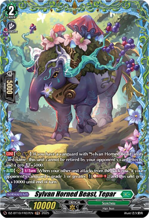 Sylvan Horned Beast, Tepar (FR) (DZ-BT10/FR37EN) [Dragonsoul Resonance]