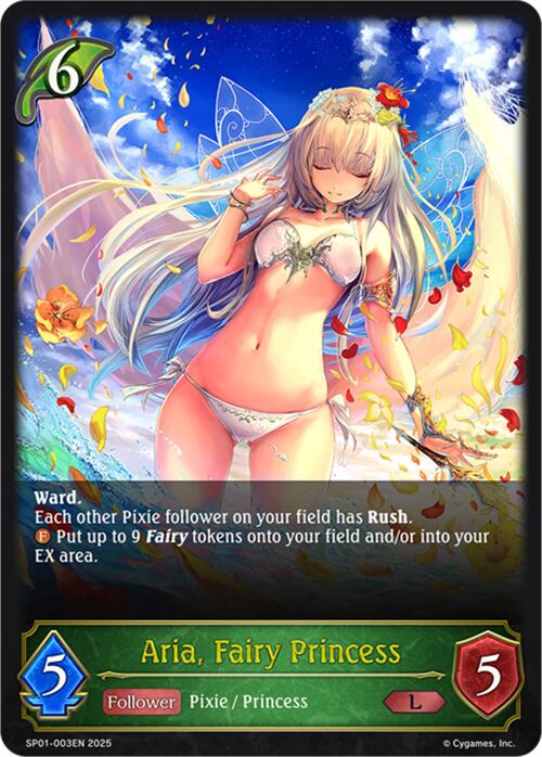 Aria, Fairy Princess (SP01-003EN) [Seaside Memories]