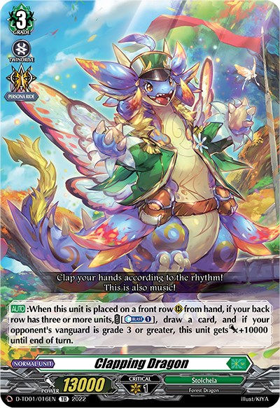 Clapping Dragon (D-TD01/016EN) [Urara Haneyama -Bandmaster of Blossoming Bonds-]
