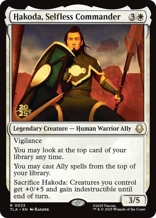 Hakoda, Selfless Commander [Avatar: The Last Airbender Prerelease Cards]