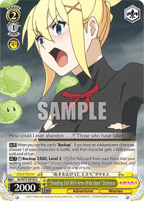 "Standing Tall With Arms Wide Open" Darkness [KONOSUBA -God's blessing on this wonderful world! Re:Edit]