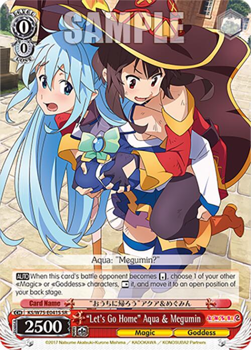 "Let's Go Home" Aqua & Megumin (SR) [KONOSUBA -God's blessing on this wonderful world! Re:Edit]