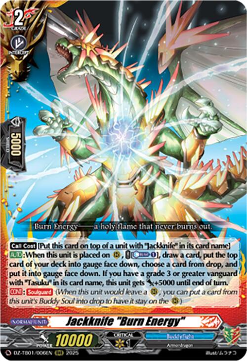 Jackknife "Burn Energy" (DZ-TB01/006EN) (DZ-TB01/006EN) [Future Card Buddyfight]