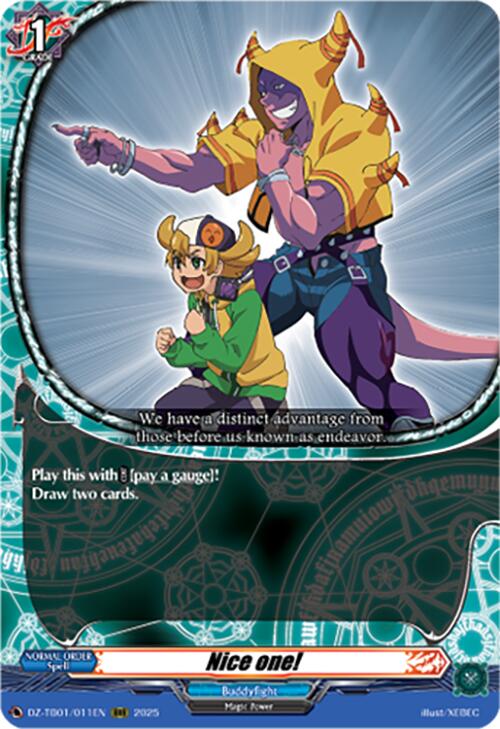 Nice one! (DZ-TB01/011EN) (DZ-TB01/011EN) [Future Card Buddyfight]