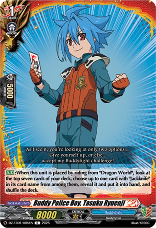 Buddy Police Boy, Tasuku Ryuenji (DZ-TB01/085EN) (DZ-TB01/085EN) [Future Card Buddyfight]