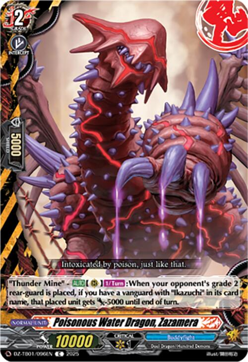 Poisonous Water Dragon, Zazamera (DZ-TB01/096EN) (DZ-TB01/096EN) [Future Card Buddyfight]