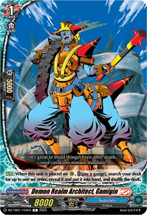 Demon Realm Architect, Gamigin (DZ-TB01/104EN) (DZ-TB01/104EN) [Future Card Buddyfight]